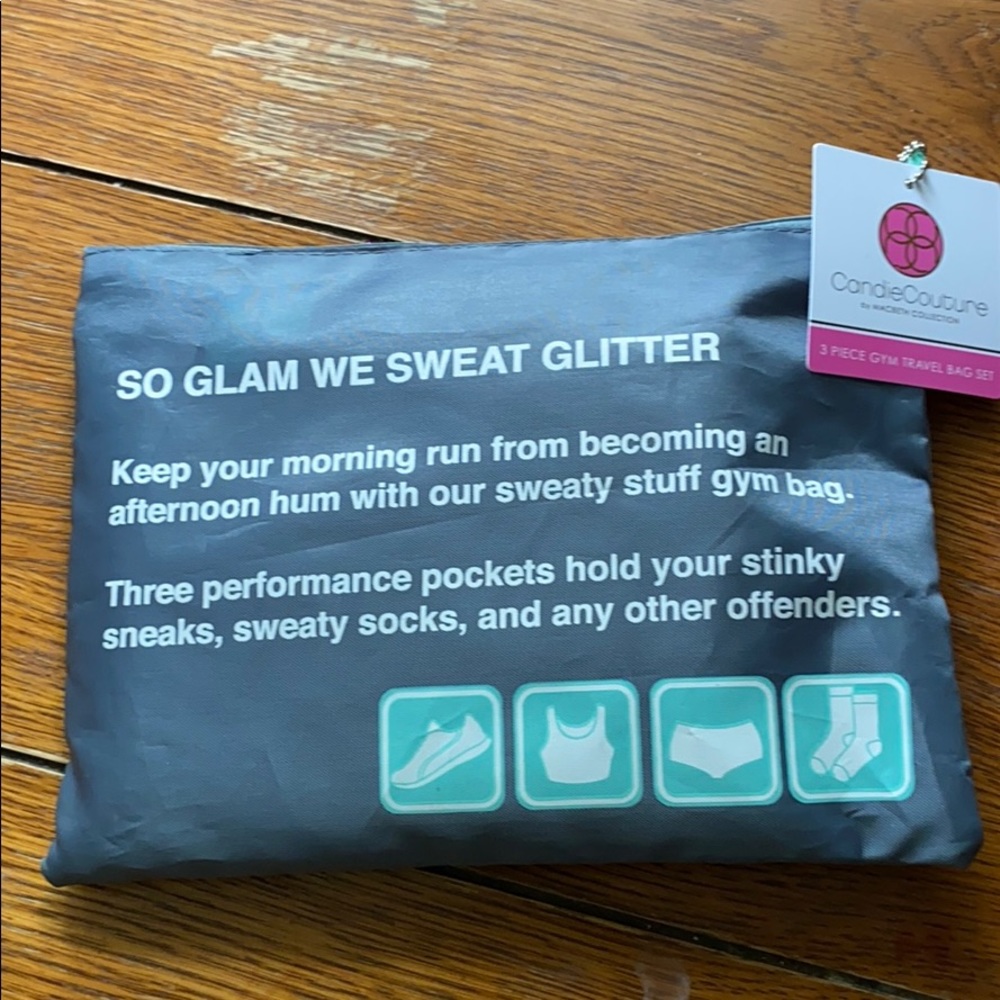 Sweaty stuff 3 piece Gym Travel Bag set